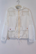 White Lace Drawcord Jacket