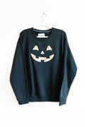 Floral Jack-o’-Lantern Sweatshirt - Large