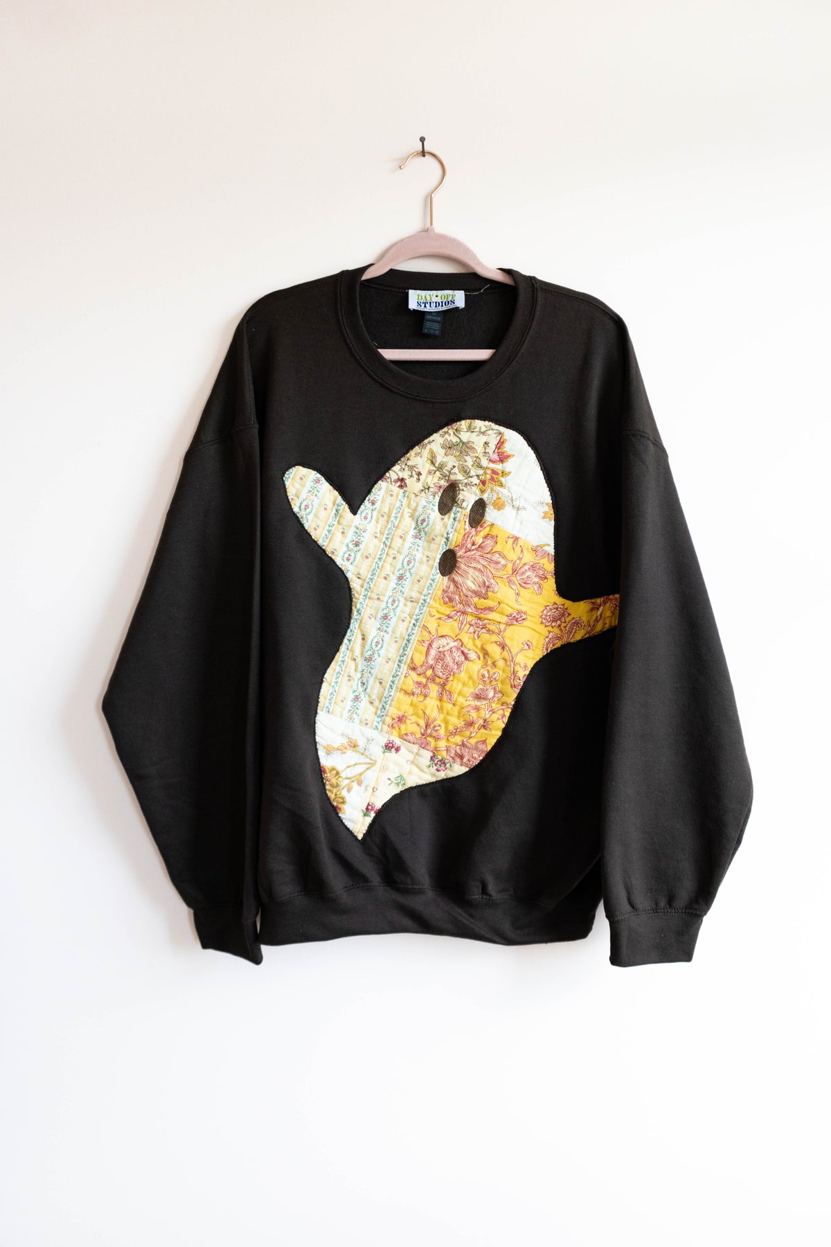 Upcycled Quilt Ghost Sweatshirt - XL