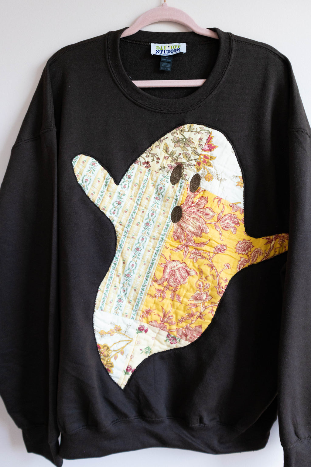 Upcycled Quilt Ghost Sweatshirt - XL