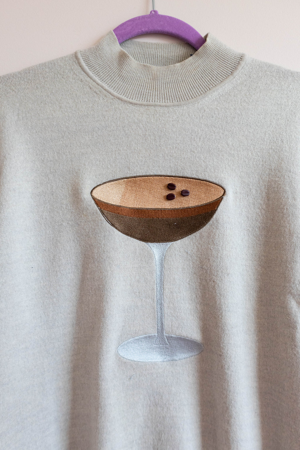 Espresso Martini Mock Neck Sweater