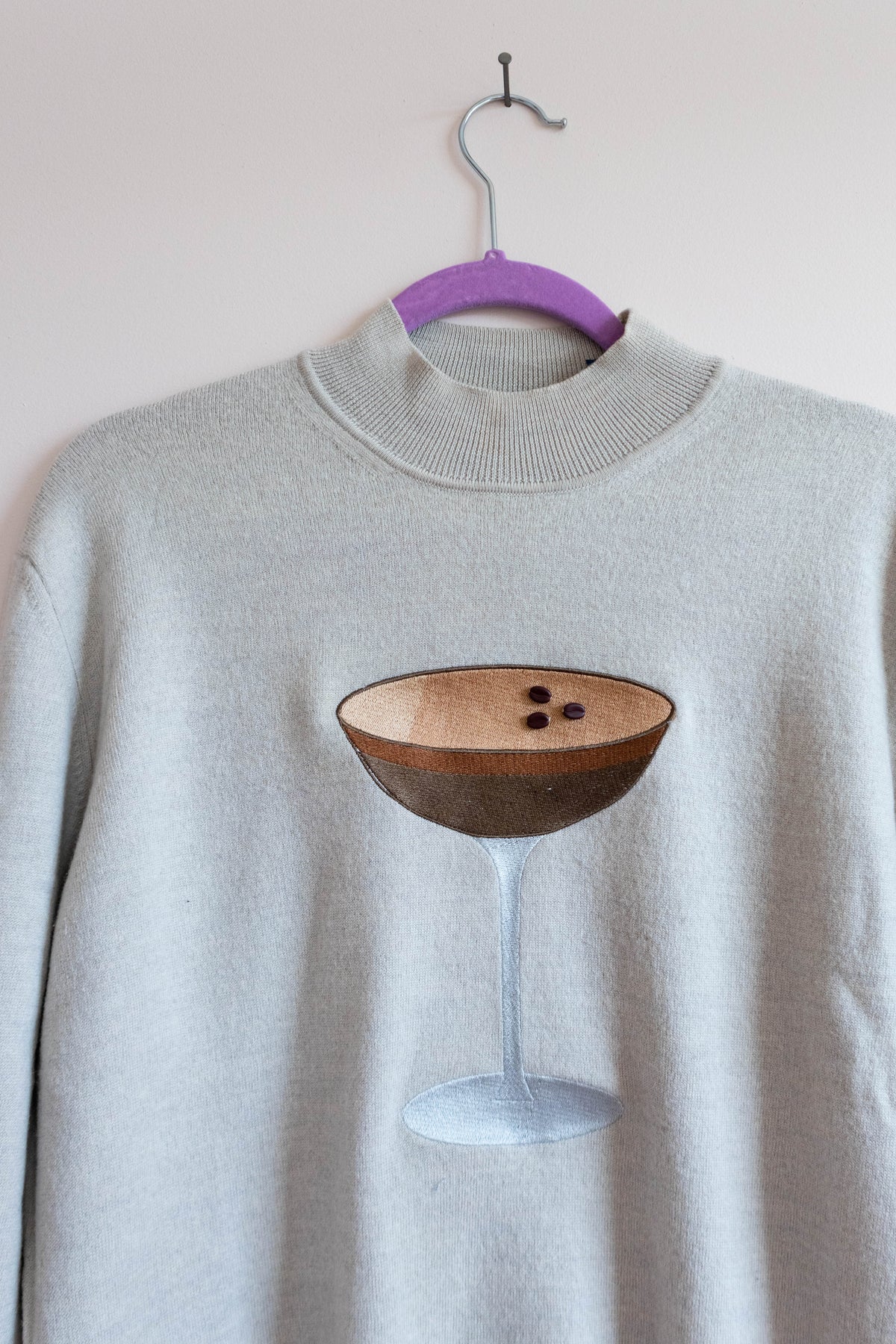 Espresso Martini Mock Neck Sweater