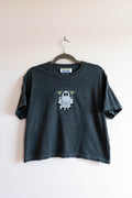 Martini Ghost Embroidered T-Shirt - Medium