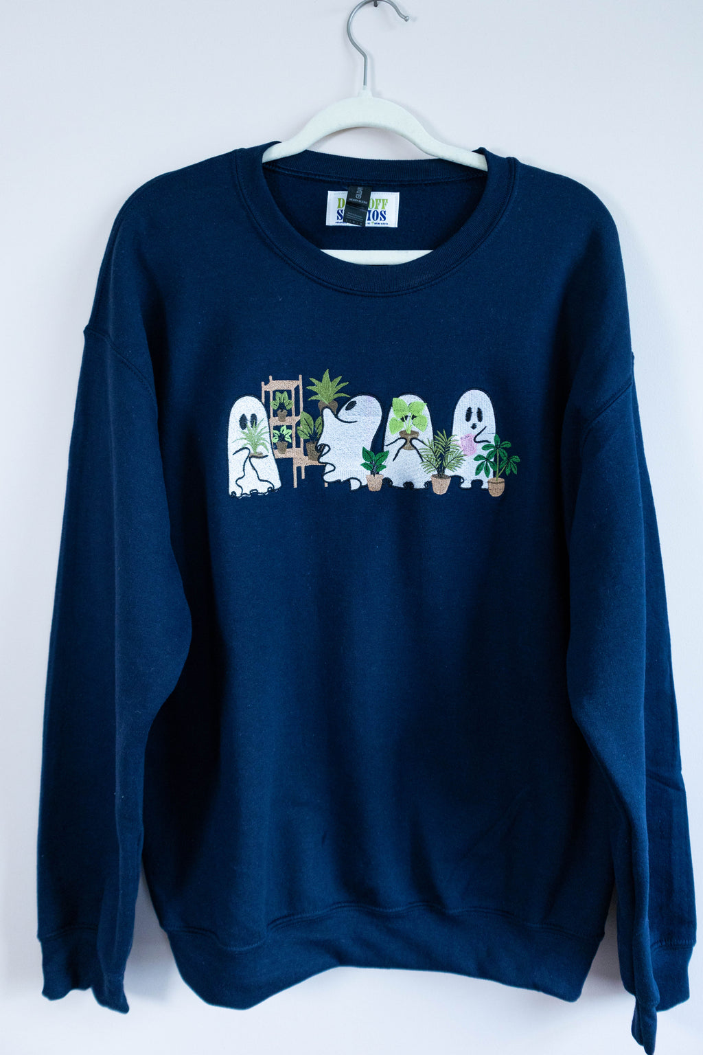 Plant Ghost Crewneck - Navy Blue