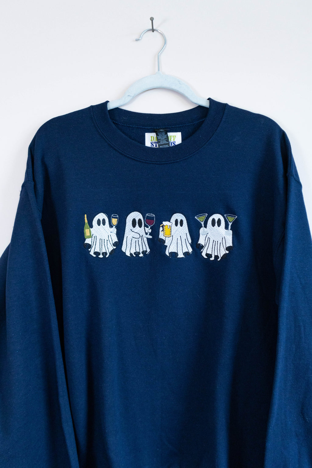 Here for the BOOze Sweatshirt - Navy Blue