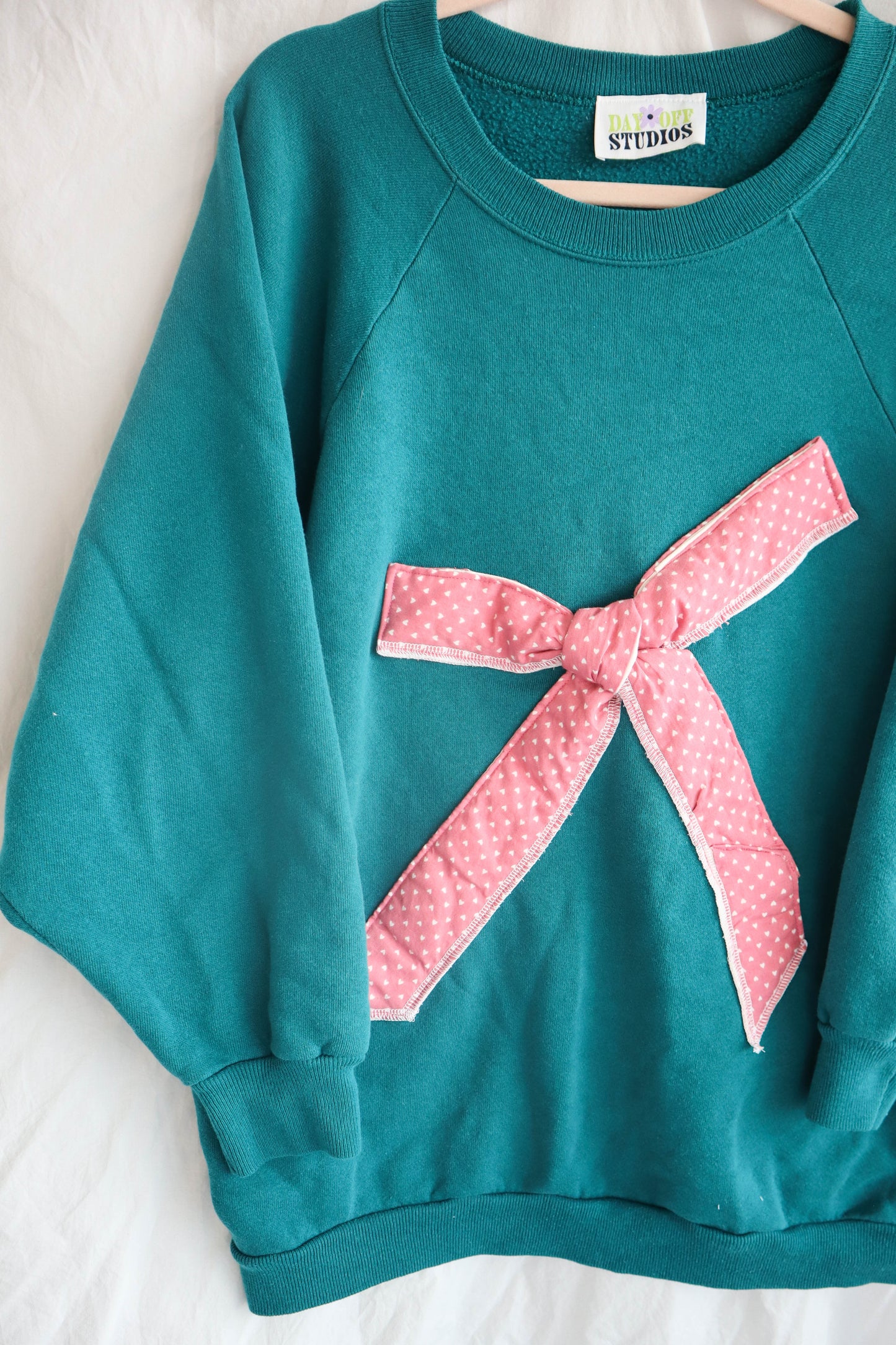 Upcycled Bow Crewneck