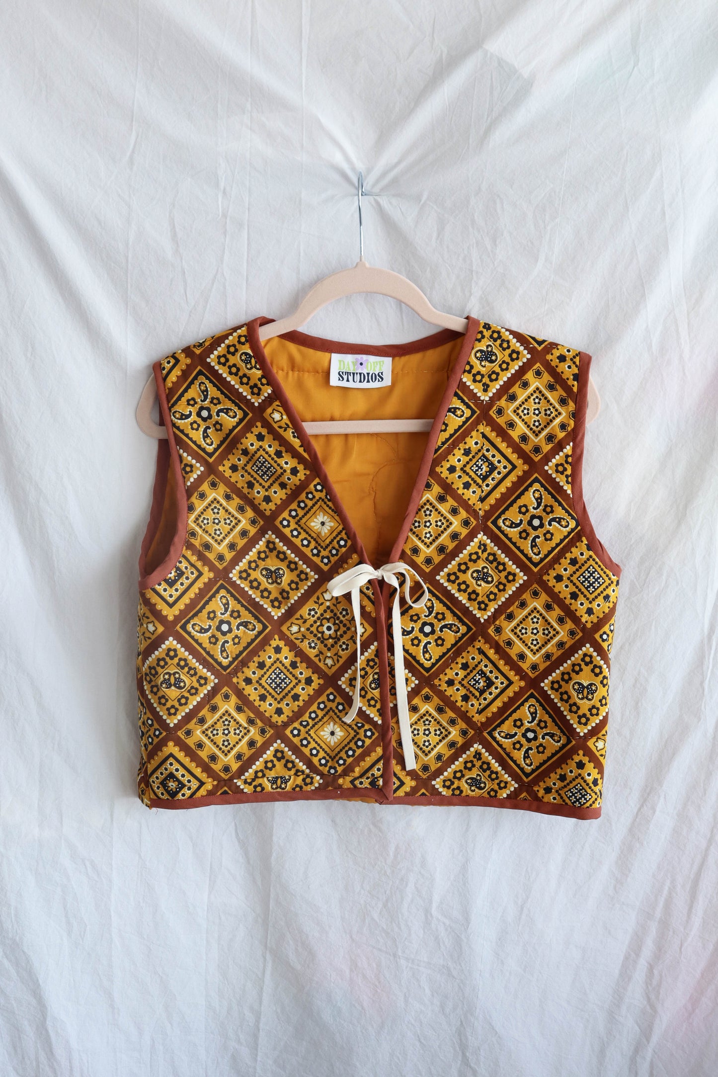 Quilt Vest -- 1970s Patchwork