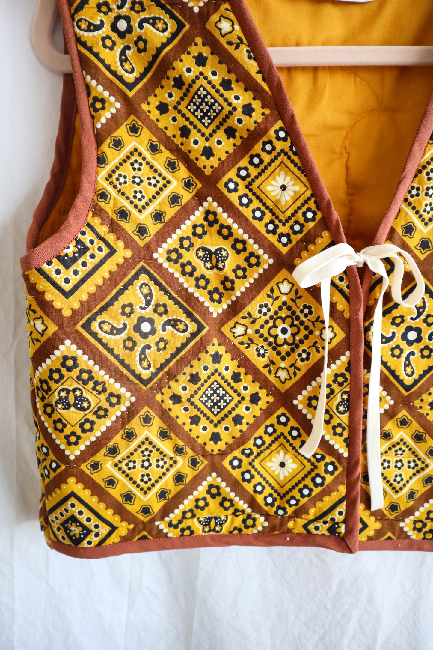 Quilt Vest -- 1970s Patchwork