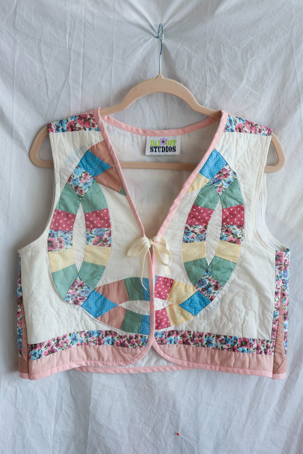 Upcycled Wedding Ring Quilt Vest