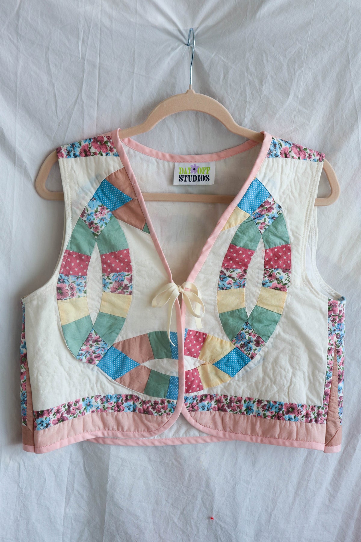 Upcycled Wedding Ring Quilt Vest
