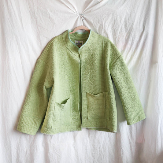 Spring Green Quilted Jacket