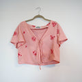 Vintage Embroidered Linen Top