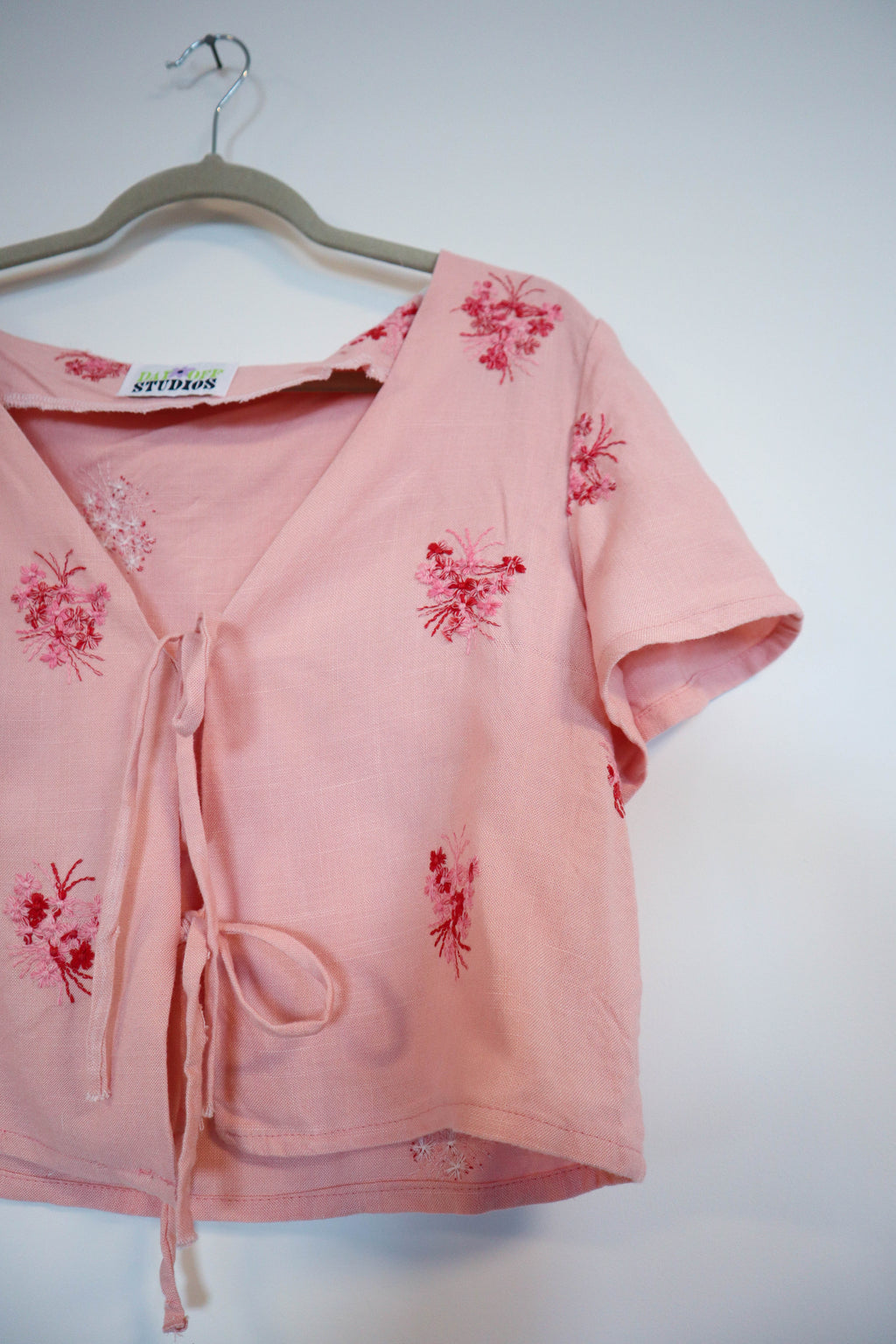 Vintage Embroidered Linen Top