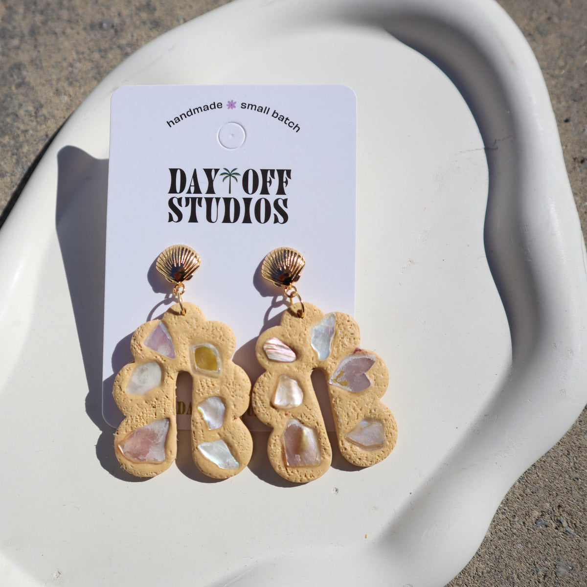Scallop Seashell Earrings