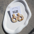 Beige Seashell Earrings