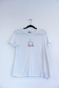 "Whatever" Embroidered Tee – White/Medium