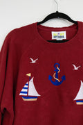Vintage Inspired Sailor Crew Neck - Large/XL