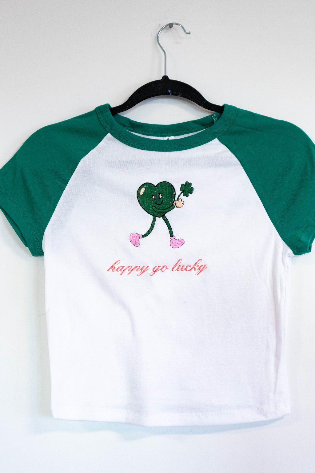 "Happy Go Lucky" Paddy's Day Raglan Tee