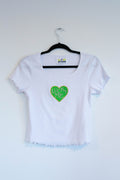 "Lucky Me" Embroidered T-Shirt