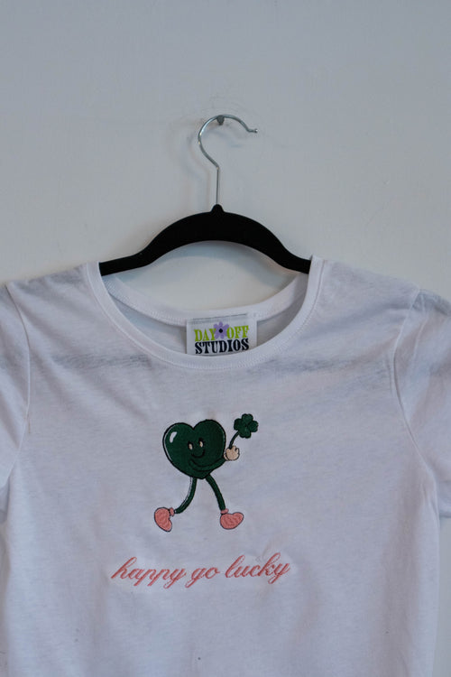 "Happy Go Lucky" Crop Top
