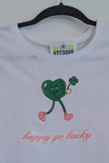 "Happy Go Lucky" Crop Top