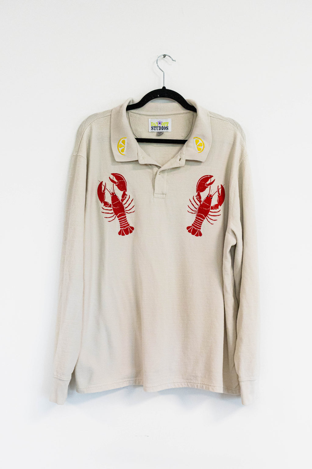 Lobster & Lemons Embroidered Sweater