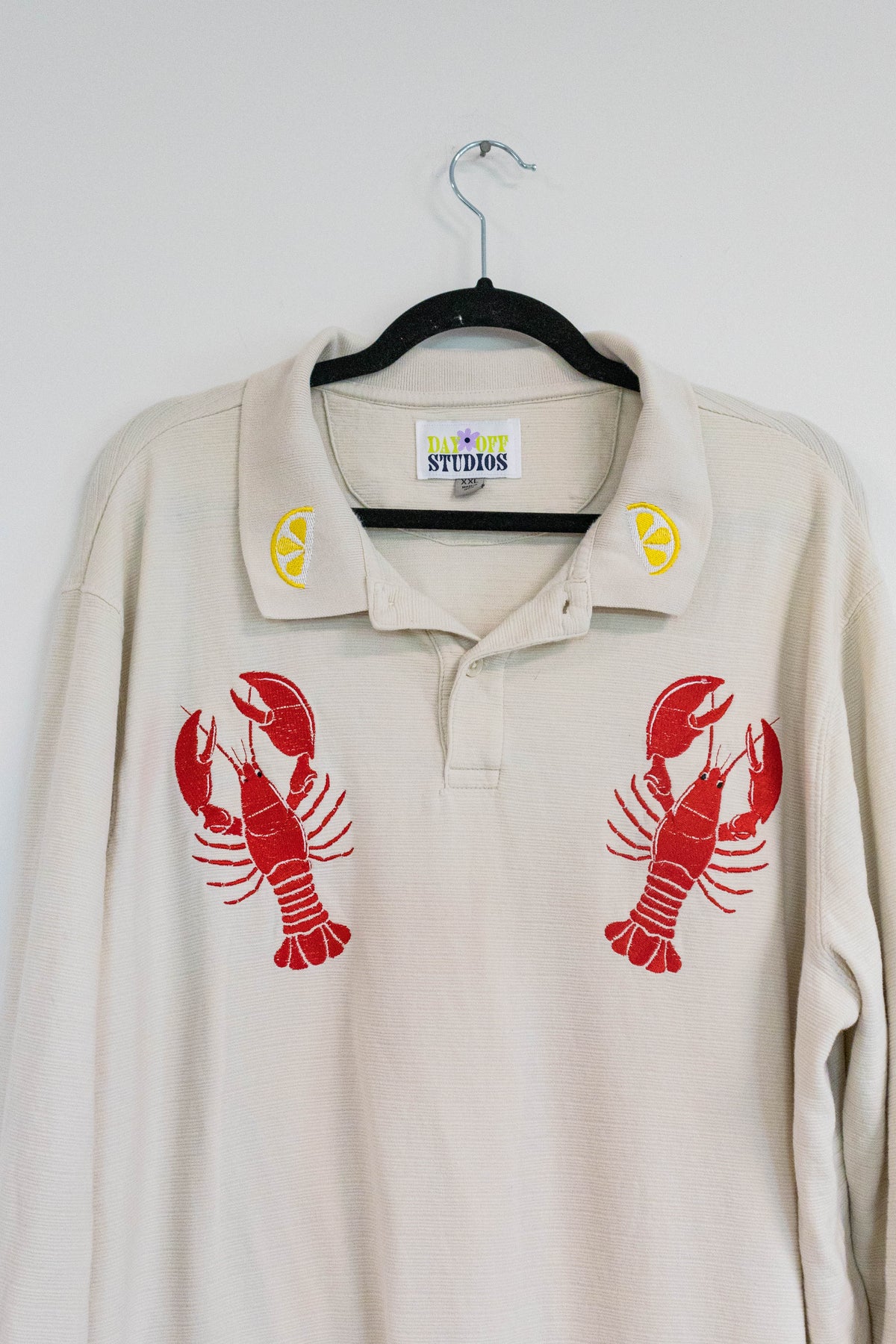 Lobster & Lemons Embroidered Sweater