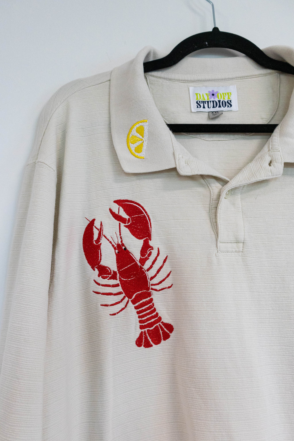 Lobster & Lemons Embroidered Sweater