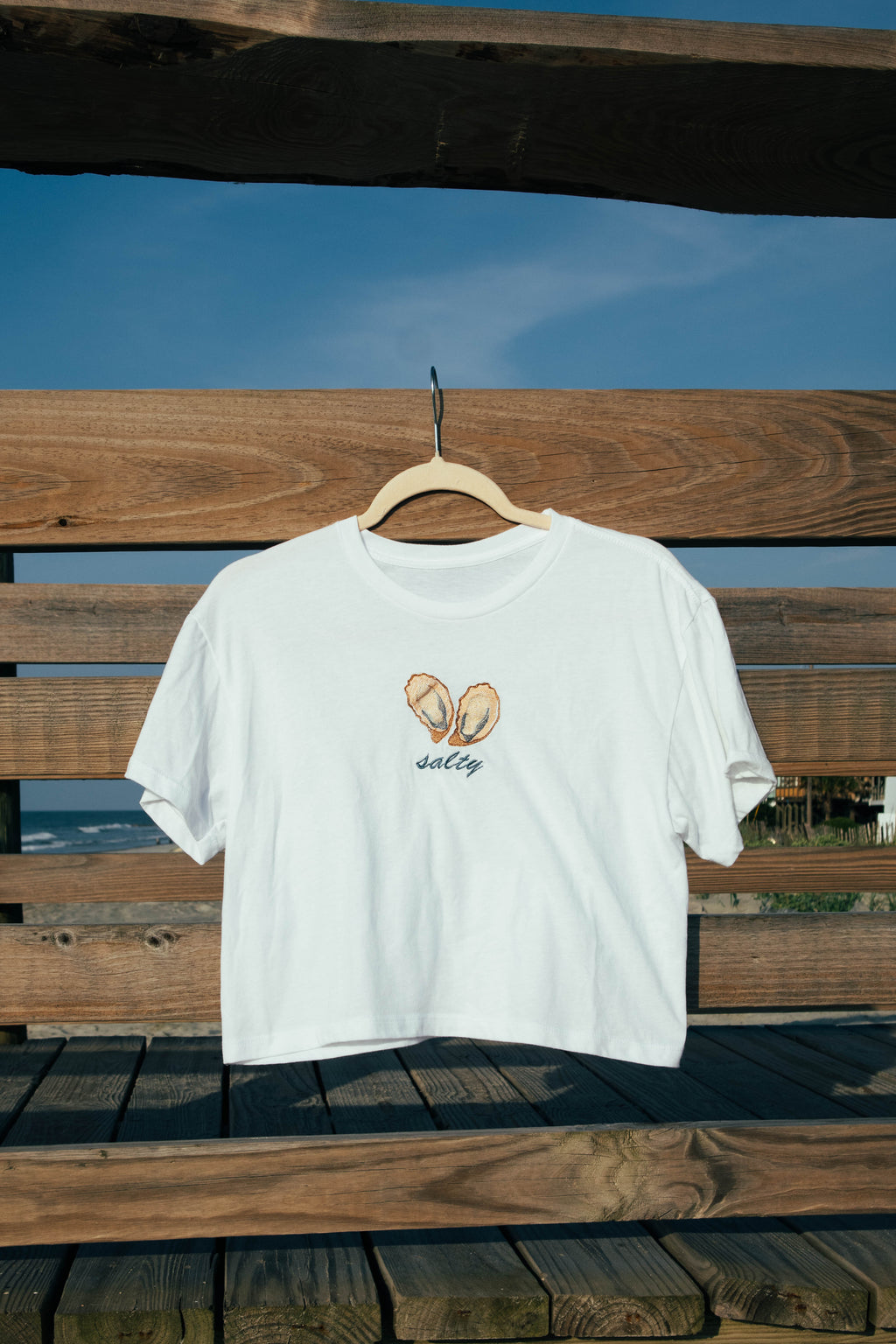 Salty Oyster Embroidery Tee