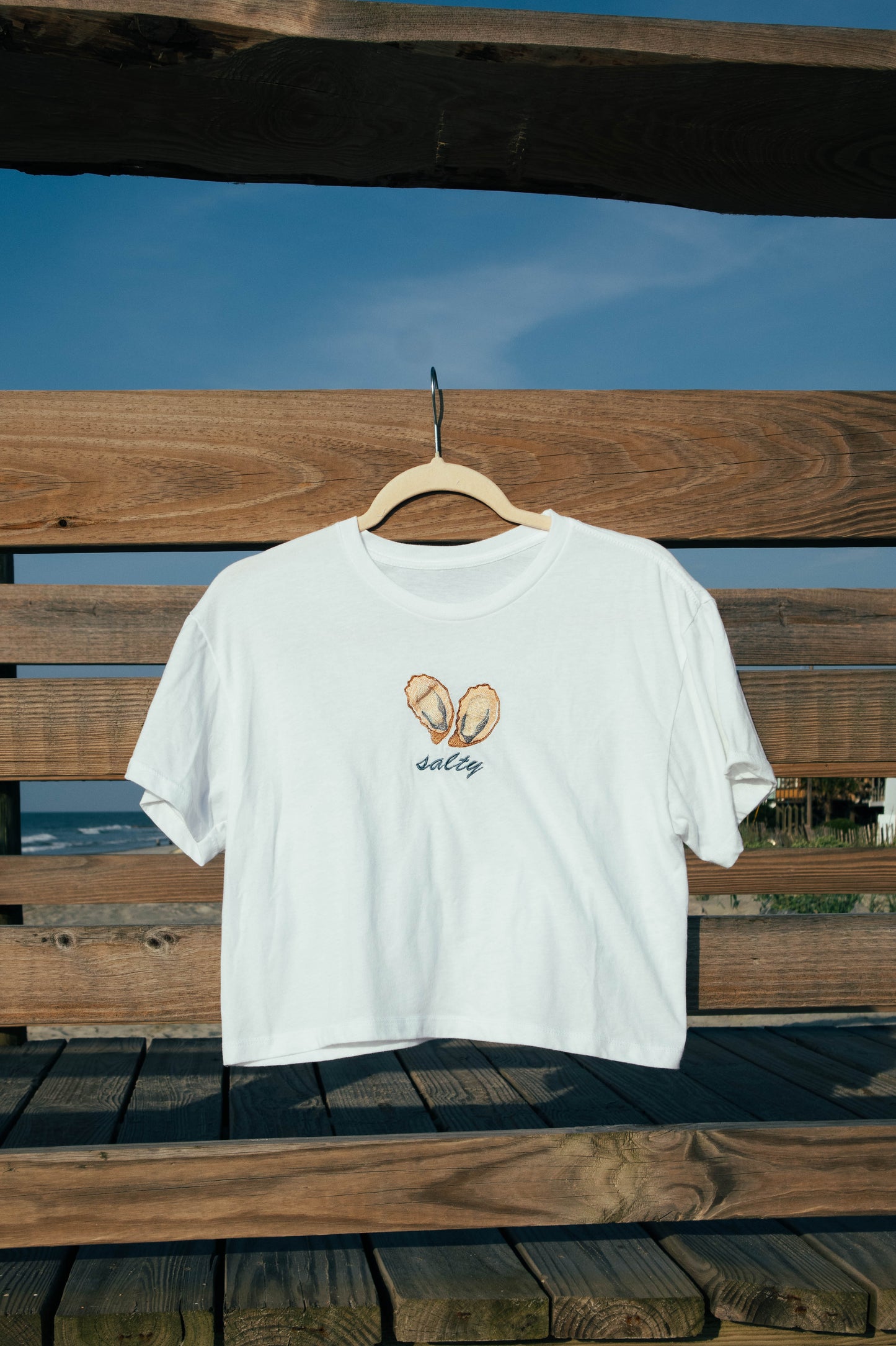 Salty Oyster Embroidery Tee