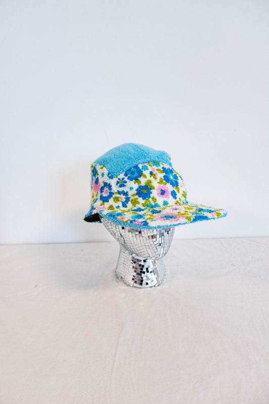Upcycled Vintage Floral 5-Panel Hat