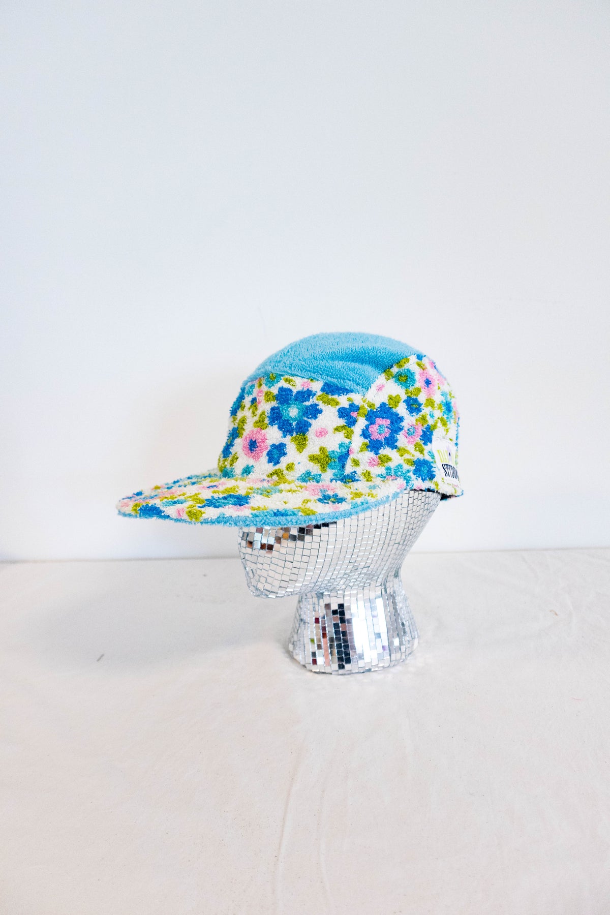 Upcycled Vintage Floral 5-Panel Hat