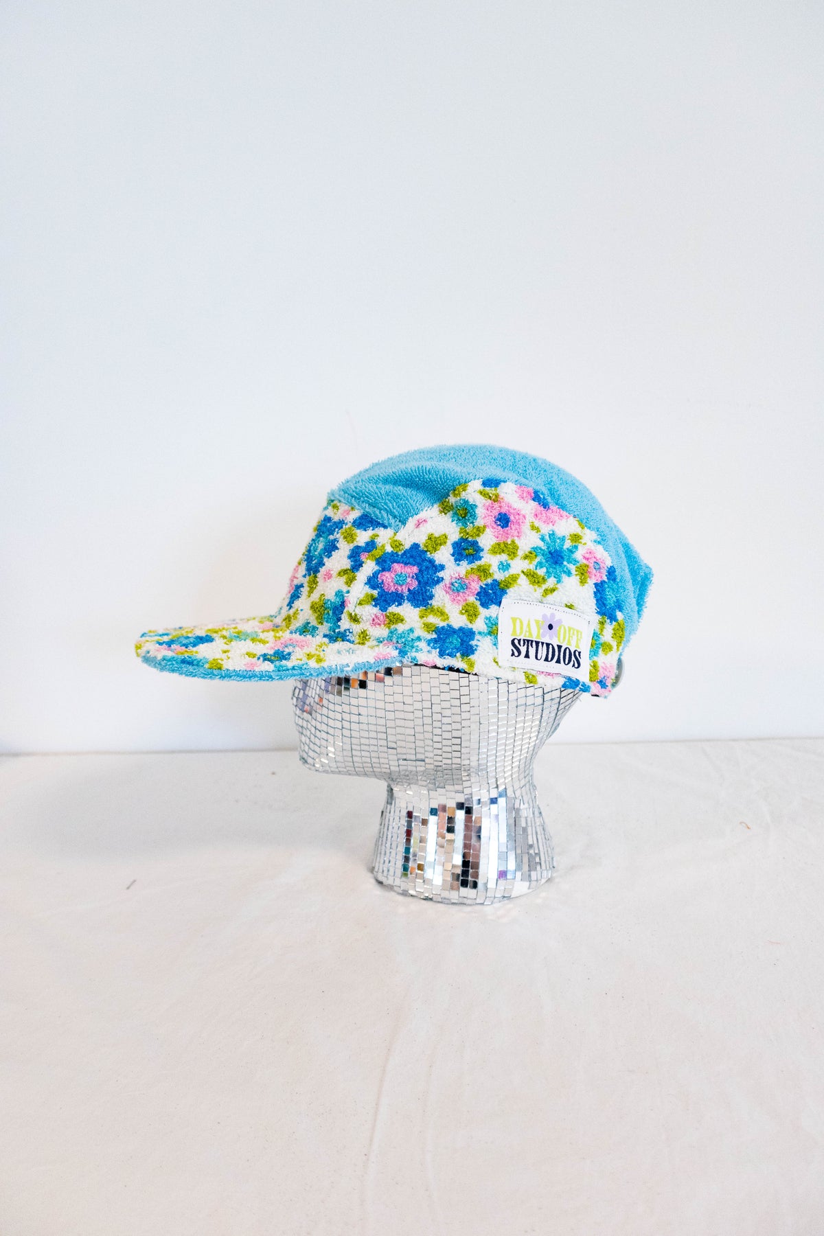 Upcycled Vintage Floral 5-Panel Hat