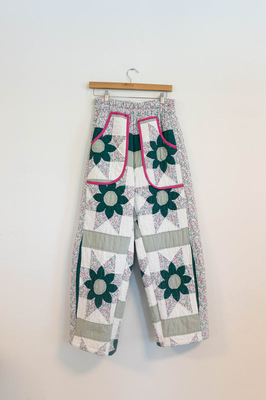Upcycled Quilt Barrel Pants