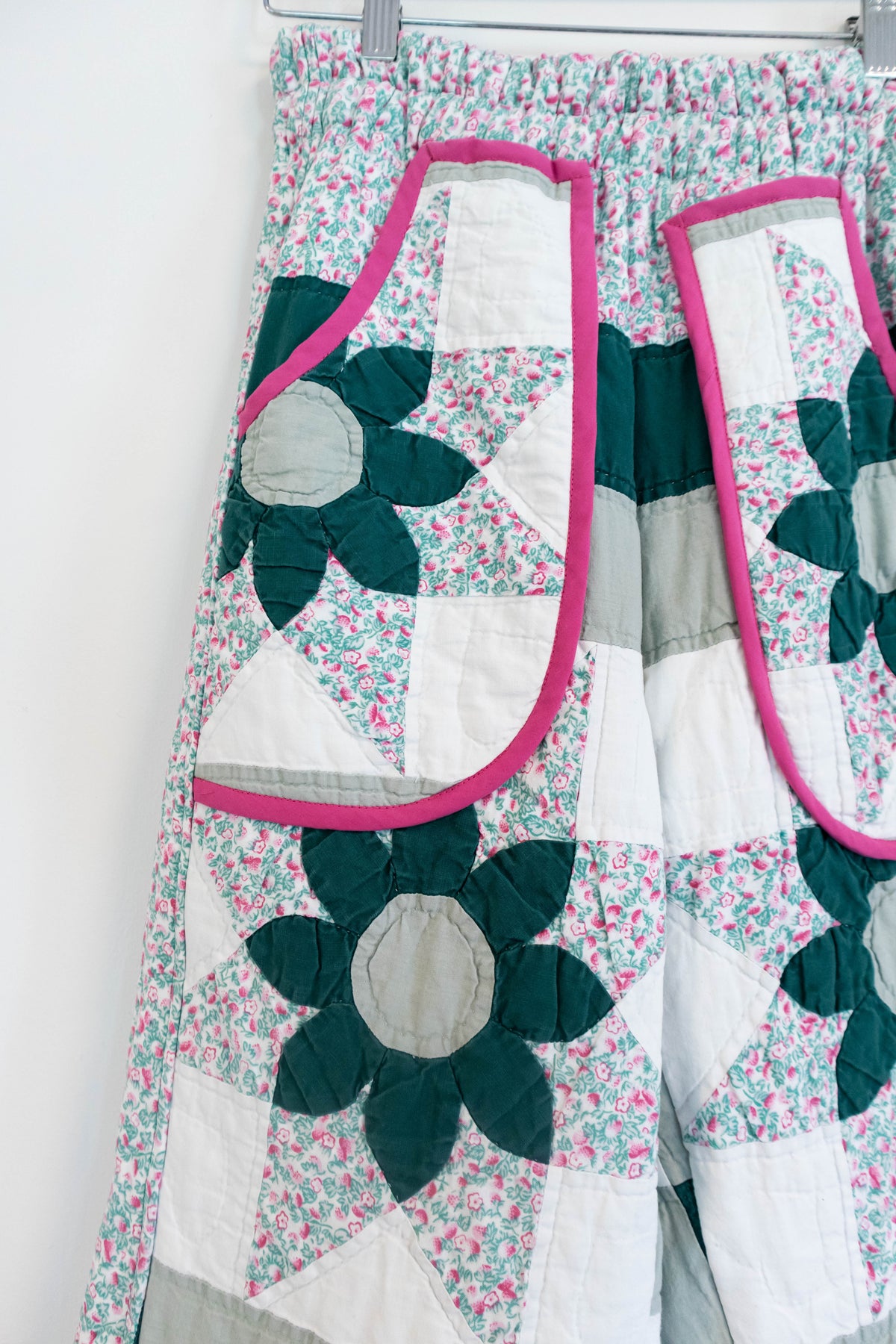 Upcycled Quilt Barrel Pants