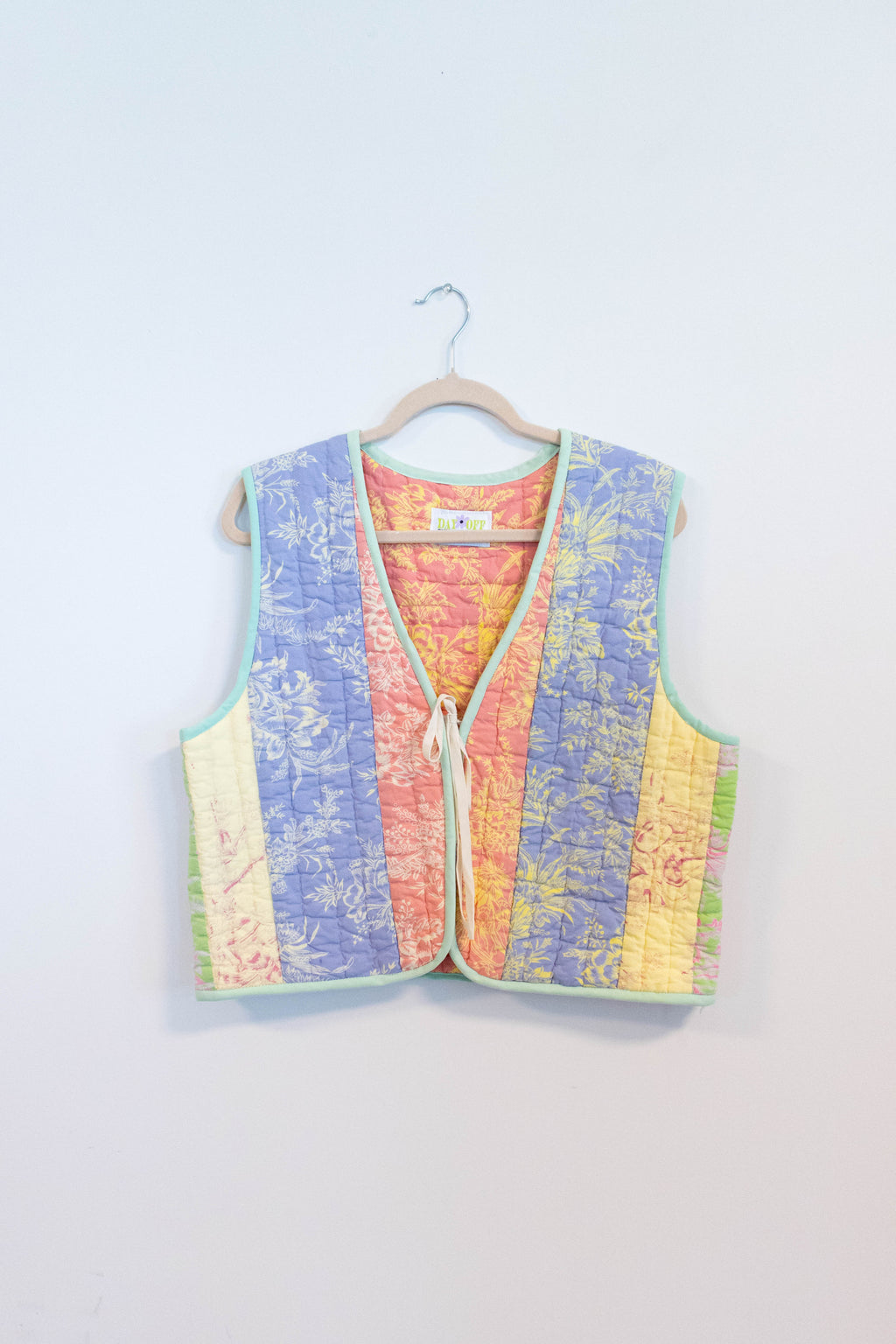 Upcycled Quilted Multicolor Vest