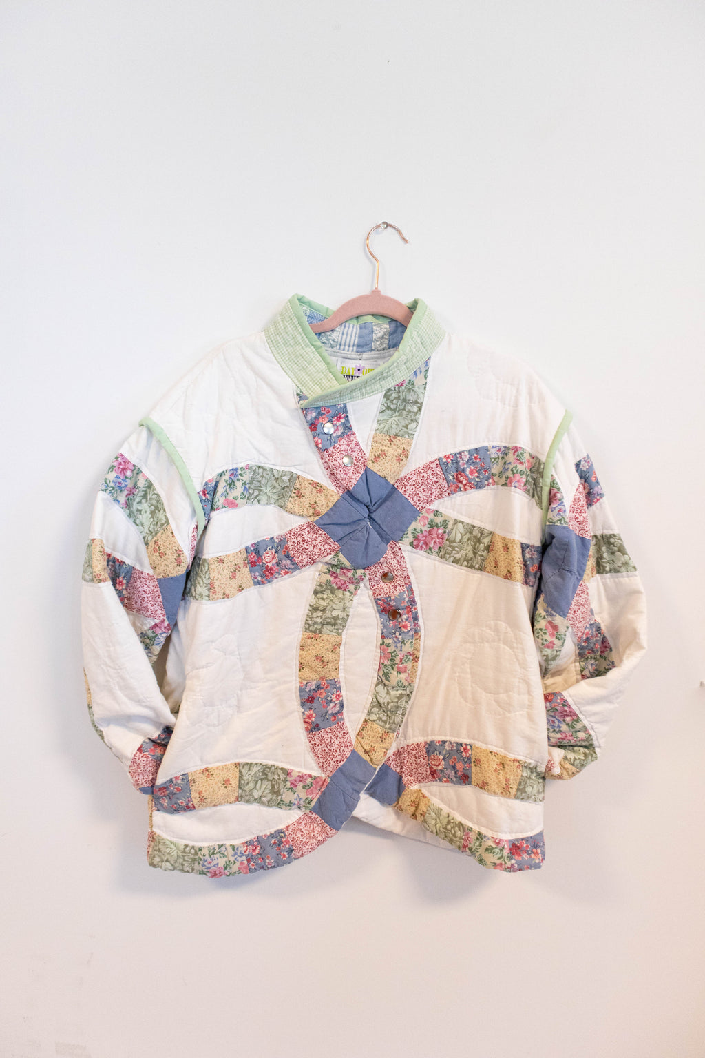 One of a Kind Upcycled Wedding Ring Quilt Jacket