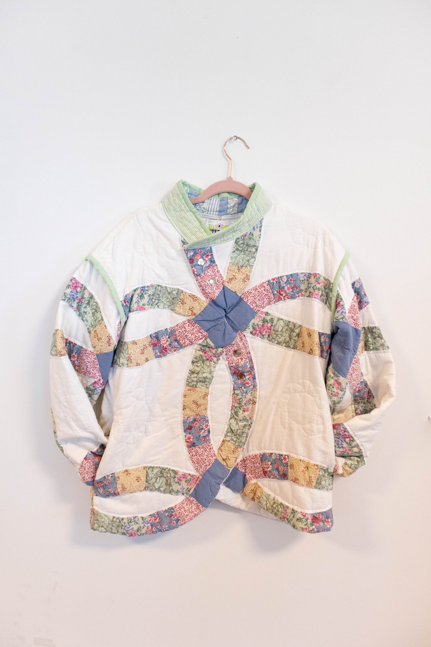One of a Kind Upcycled Wedding Ring Quilt Jacket