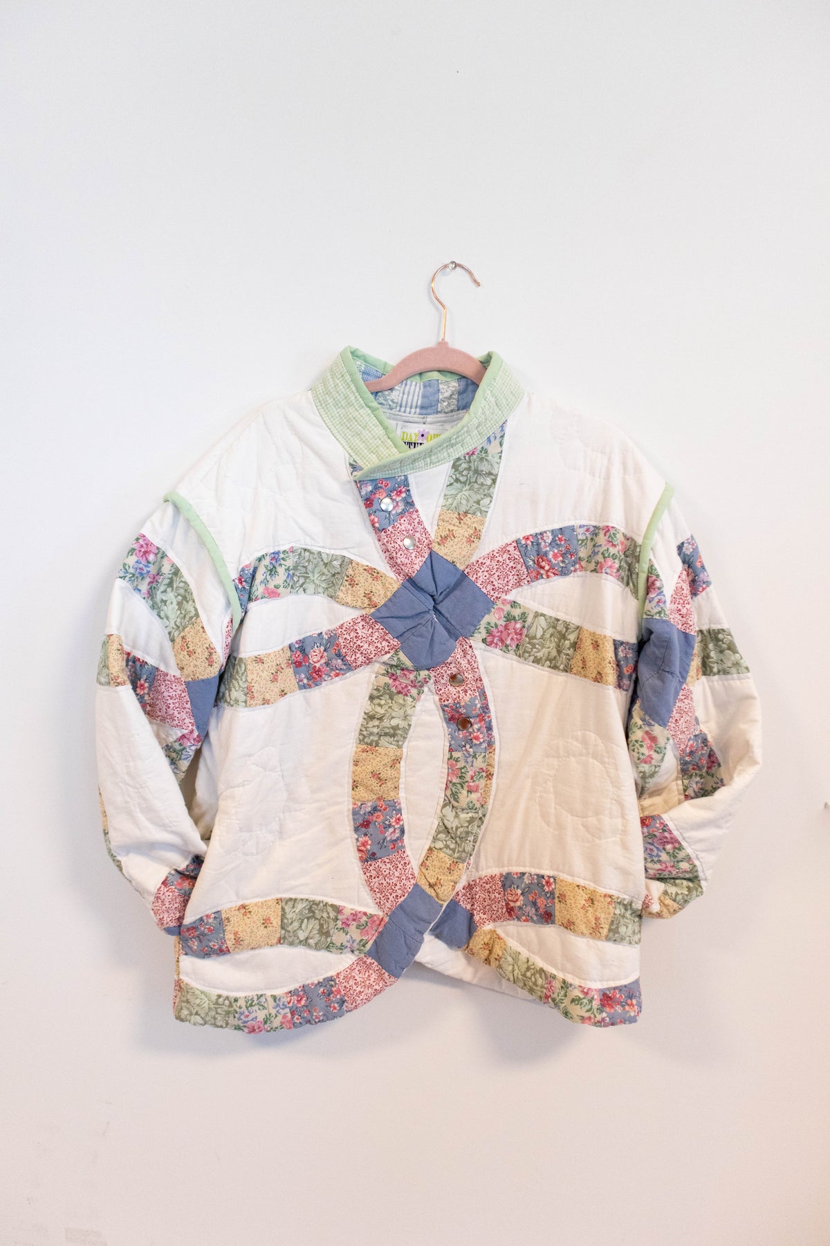 One of a Kind Upcycled Wedding Ring Quilt Jacket