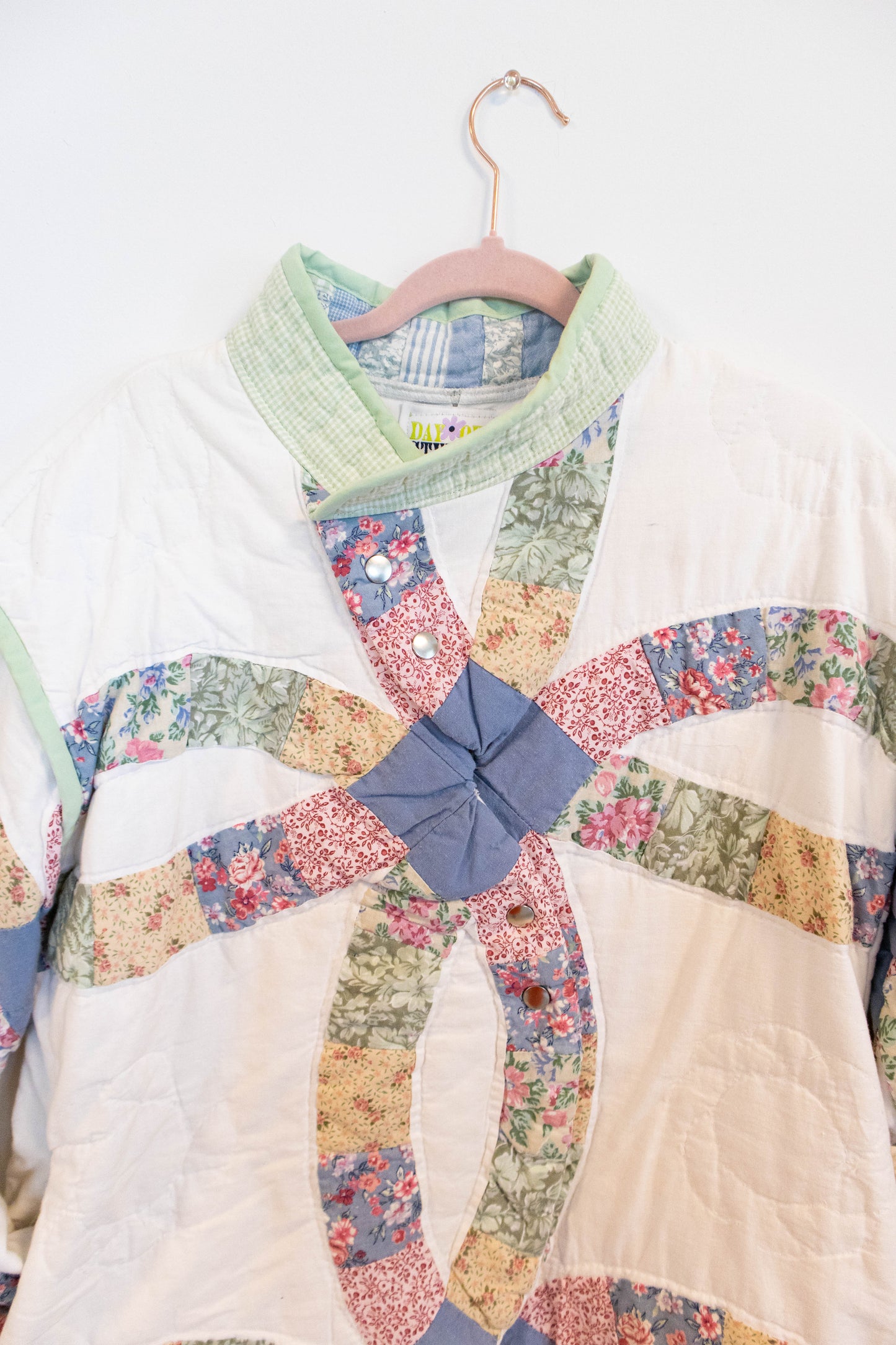 One of a Kind Upcycled Wedding Ring Quilt Jacket