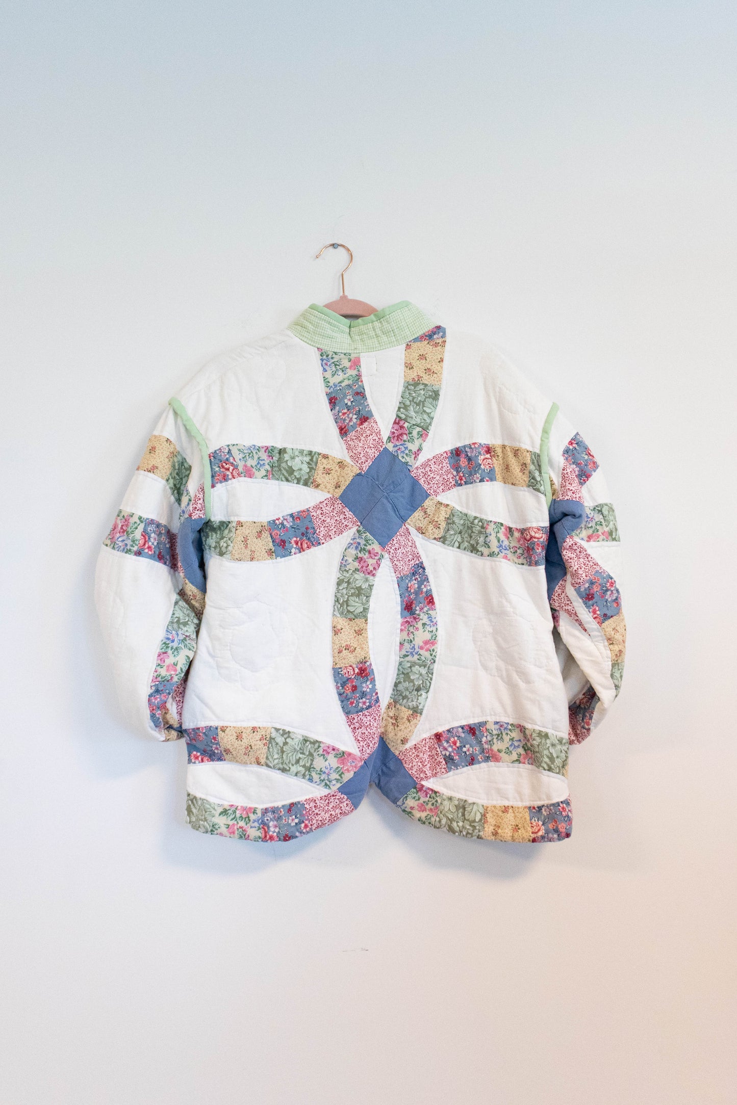 One of a Kind Upcycled Wedding Ring Quilt Jacket
