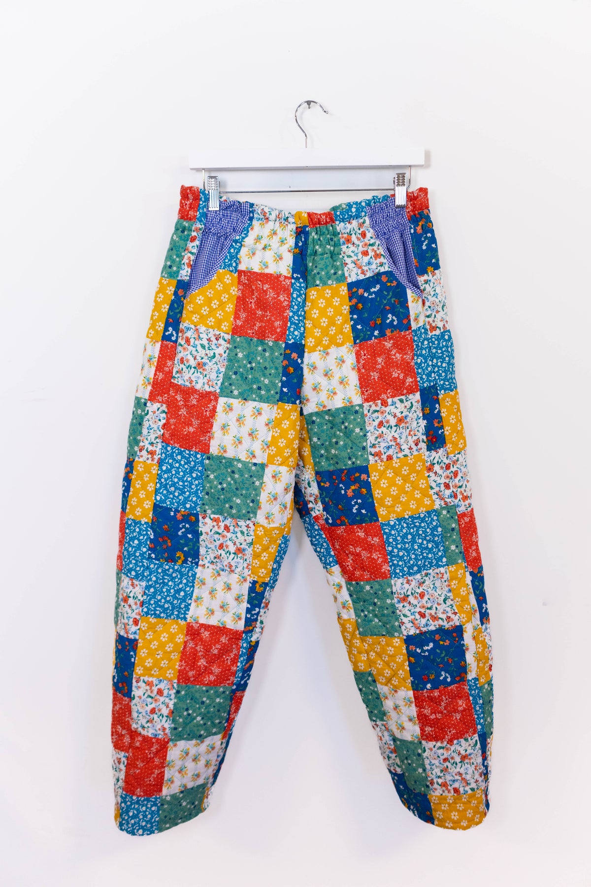 Upcycled Patchwork Quilt Barrel Pants – One of One