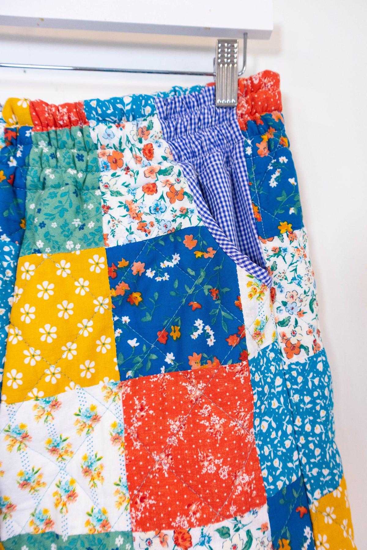 Upcycled Patchwork Quilt Barrel Pants – One of One
