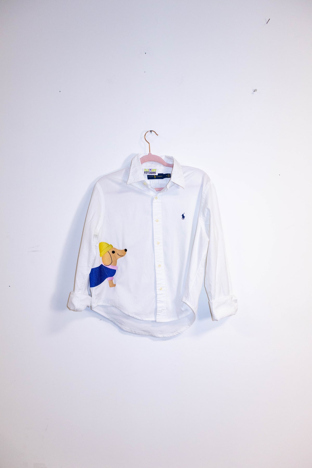 Upcycled Ralph Lauren Dachshund Shirt
