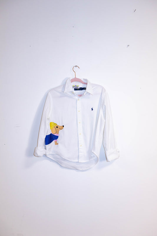 Upcycled Ralph Lauren Dachshund Shirt