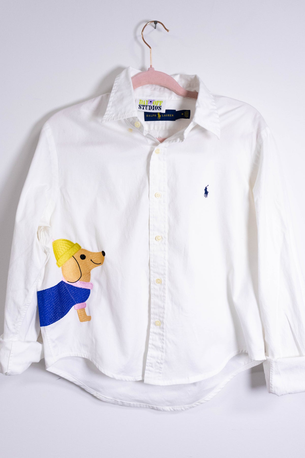 Upcycled Ralph Lauren Dachshund Shirt