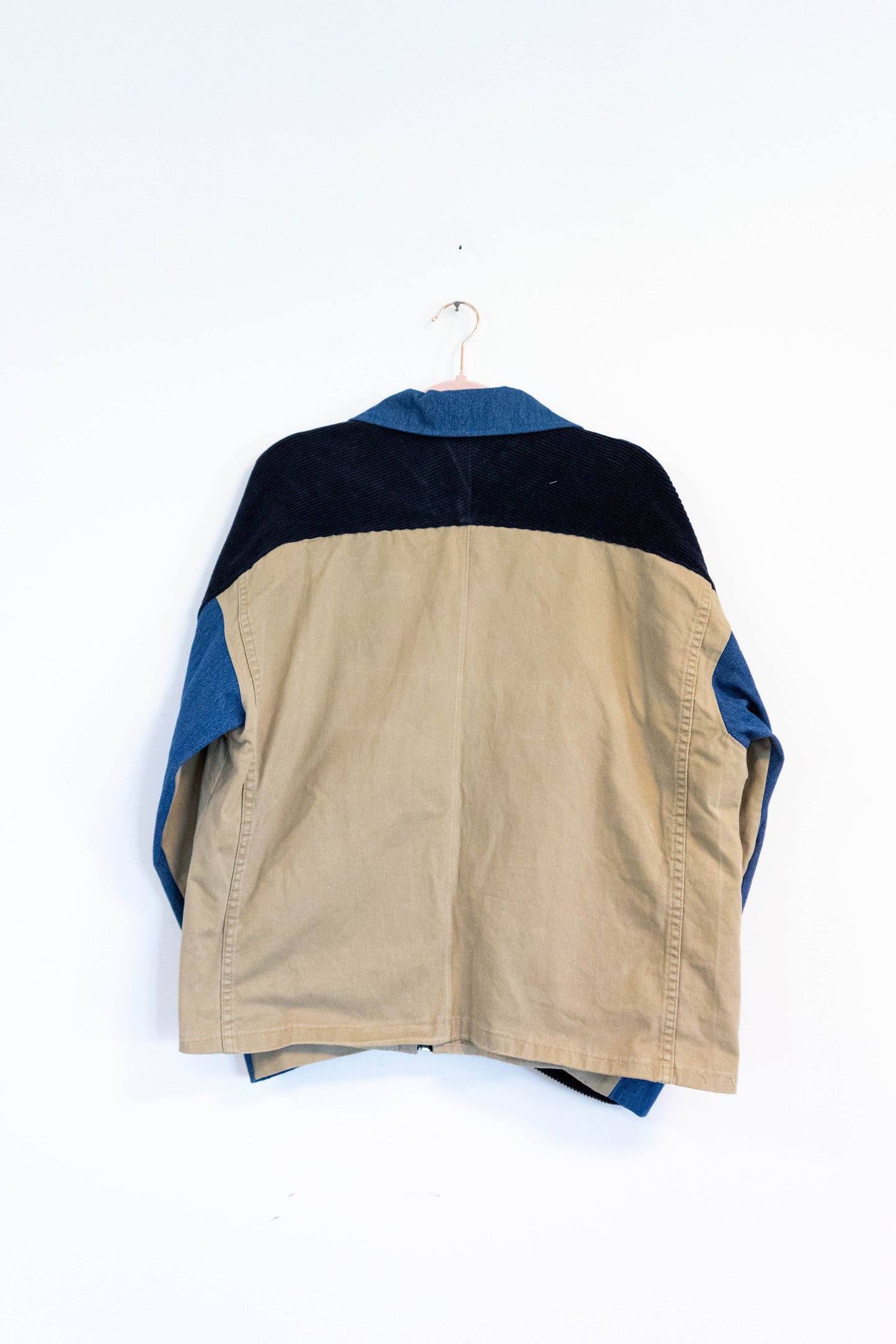 Reworked Cargo + Denim Chore Coat