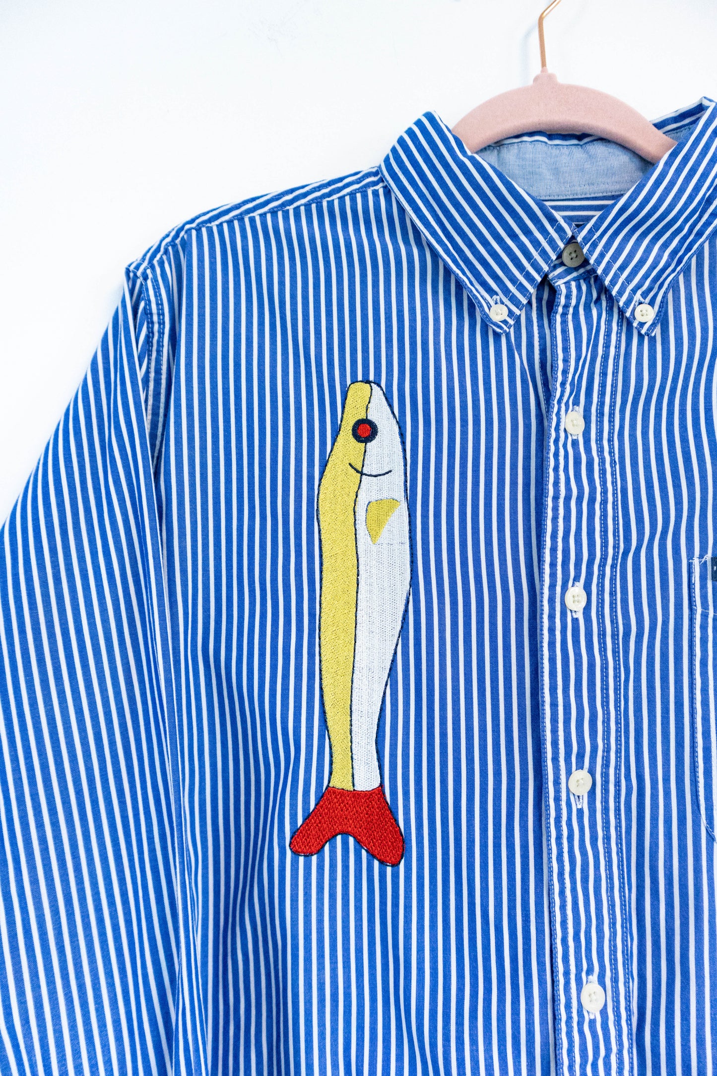 Sardine Squad - Upcycled Chaps Button Down