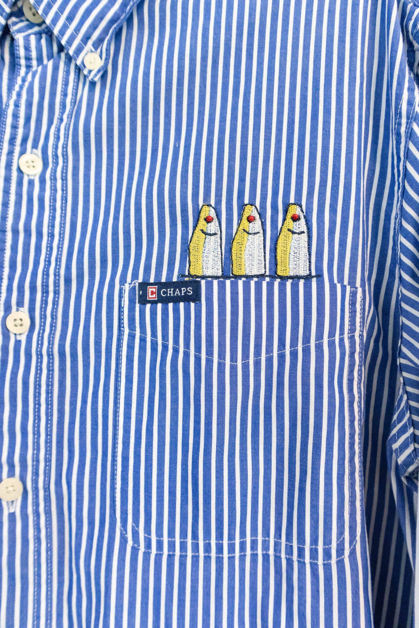 Sardine Squad - Upcycled Chaps Button Down