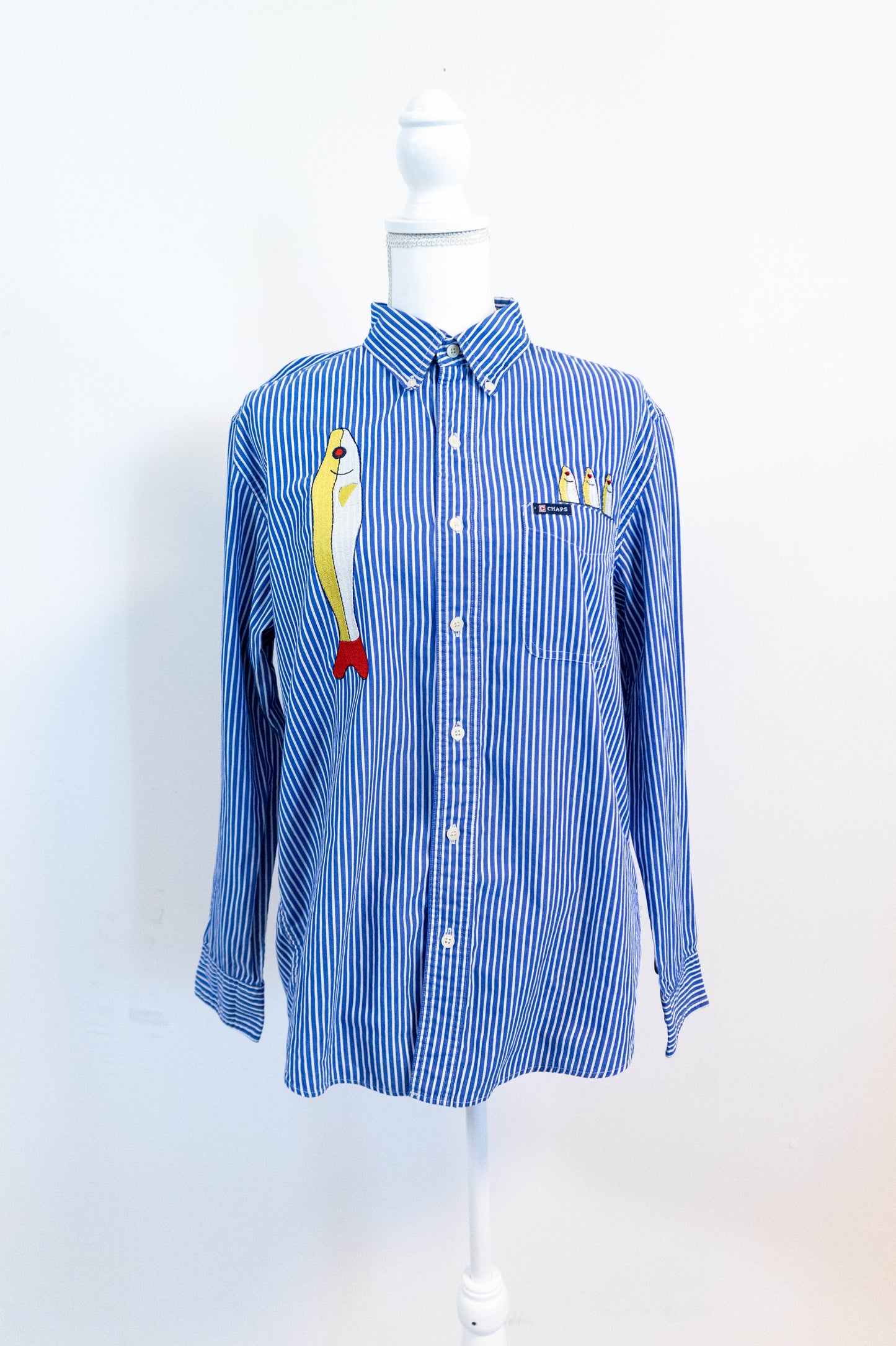 Sardine Squad - Upcycled Chaps Button Down